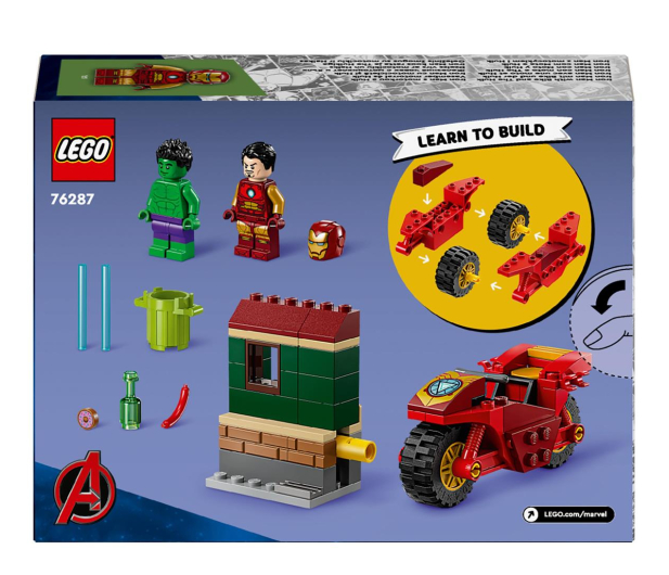 LEGO Marvel 76287 Iron Man z motocyklem i Hulk - 1266180 - zdjęcie 8